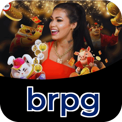 Interface do aplicativo brpg mostrando jogos disponíveis no iOS e Android